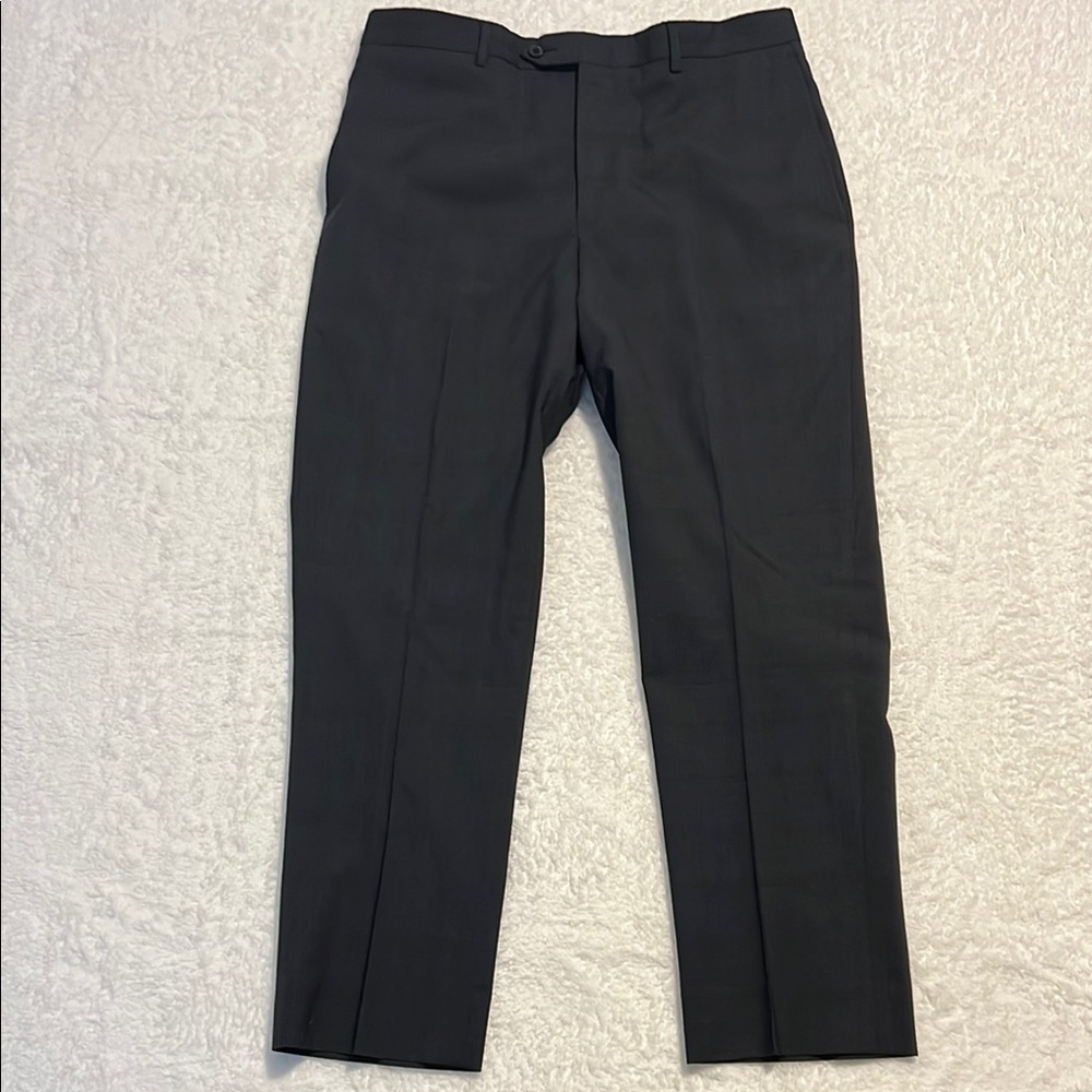 Kirkland Classic Grey Plaid Dress‎ Pants 30x34